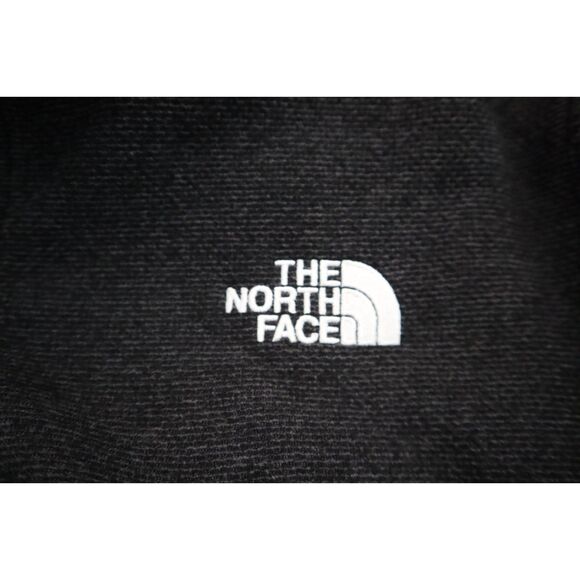 The North Face Men's Sz Large Black Jacquard Fleece Cap Rock 1/4-Zip Pullover - Picture 7 of 9